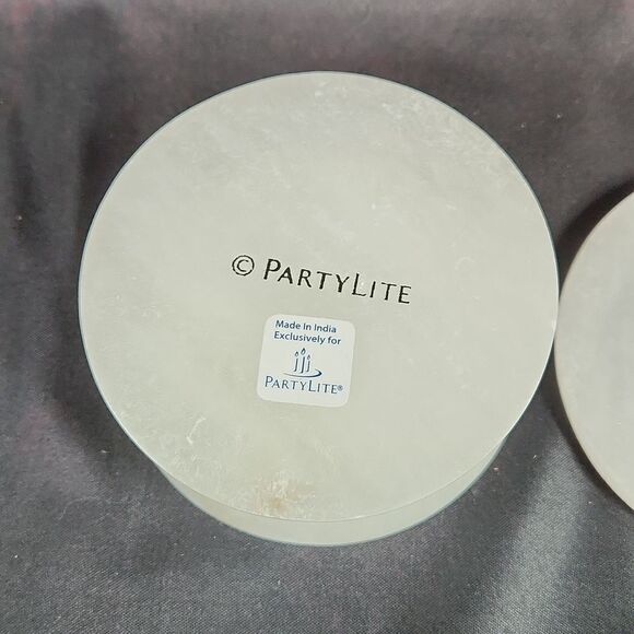 🔸️🔺️NIB Partylite Alabaster Tealight & Escential Jar Holder & Treasure Box - Picture 7 of 7
